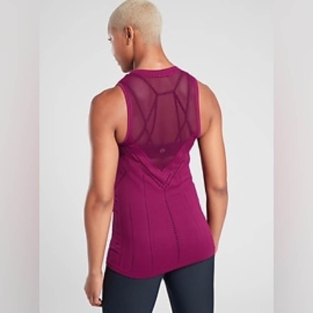 ATHLETA Oxygen Tank Top โข Mulberry โข Size M - Picture 2 of 5